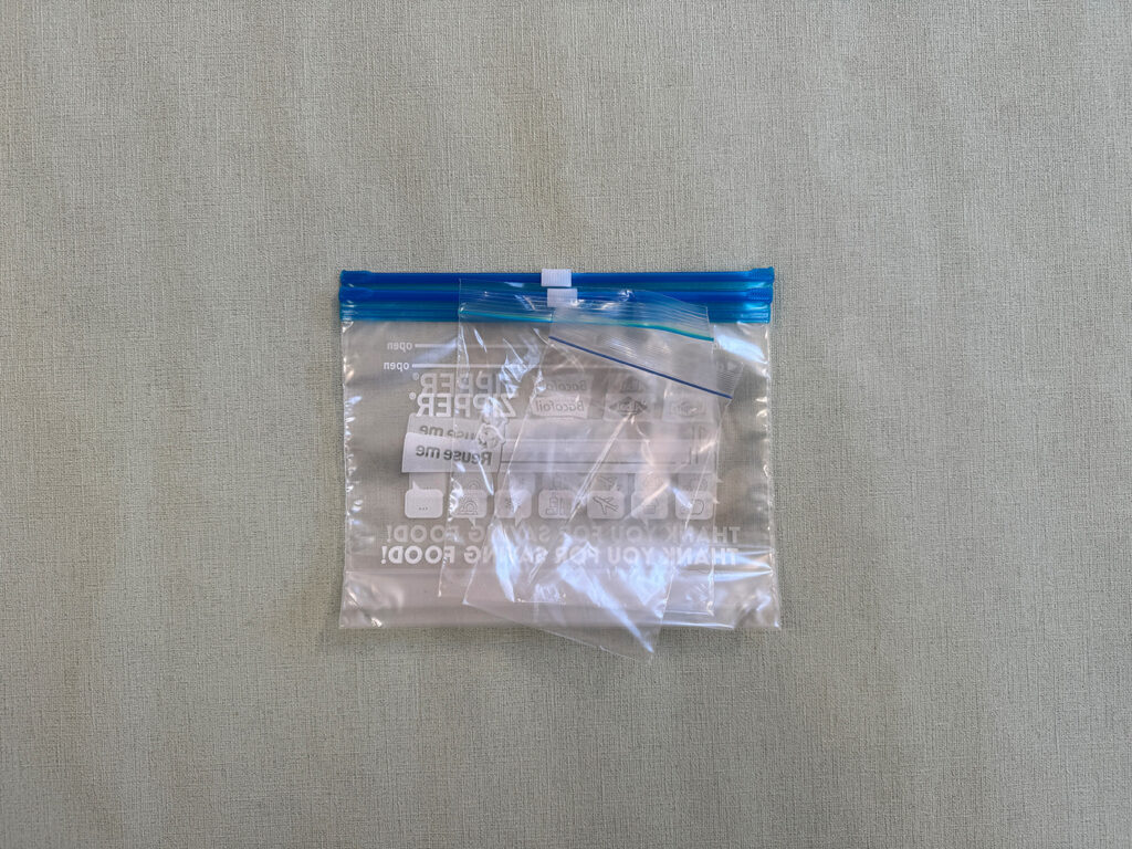 Ziplocktüten Plastiktüten für Weitwanderung